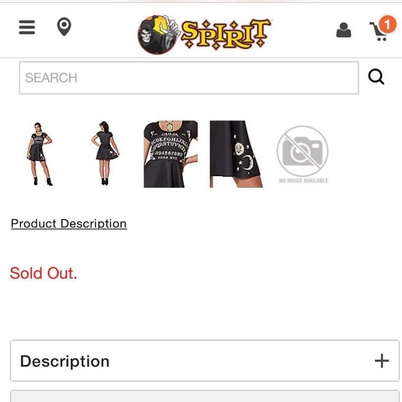 Ouija Board Dress SOLD OUT - Picture 5 of 6